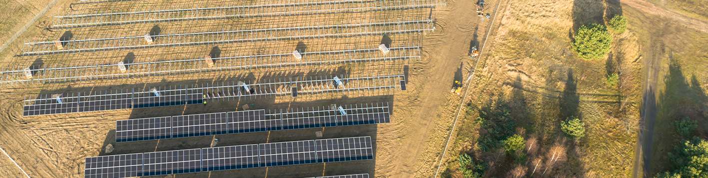 solar farm construction